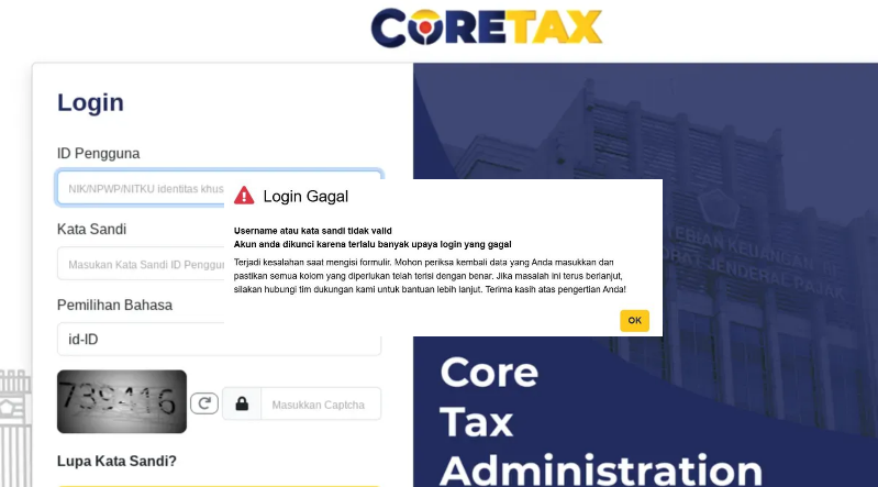 Atasi Akun Coretax Terkunci: Solusi Username & Kata Sandi Tidak Valid!