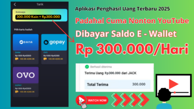 Dapat Rp300.000 Hanya Nonton YouTube di Aplikasi Baru 2025!