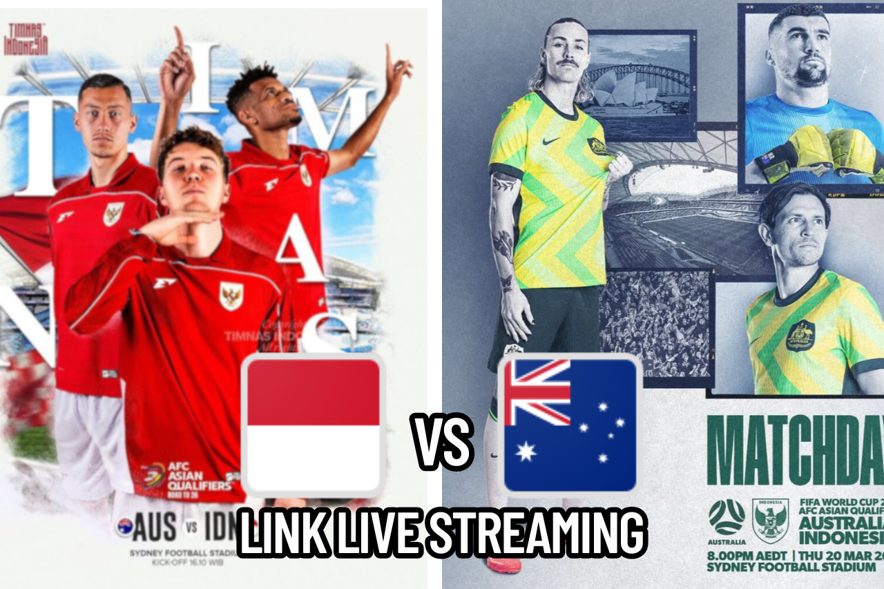 LINK Live Streaming Indonesia vs Australia Hari Ini, Kualifikasi Piala Dunia 2026!